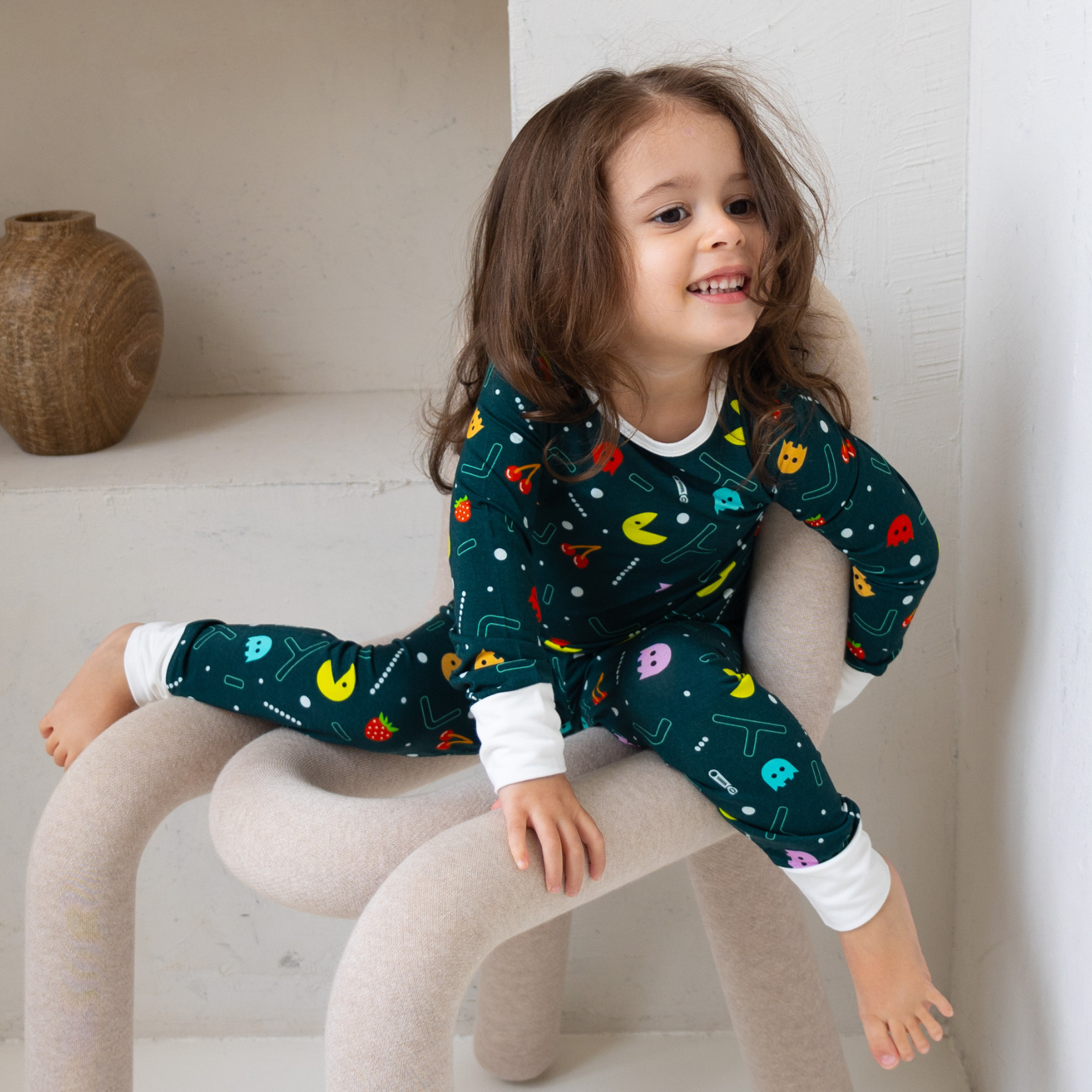 Pyjamas-set Pacman för barn