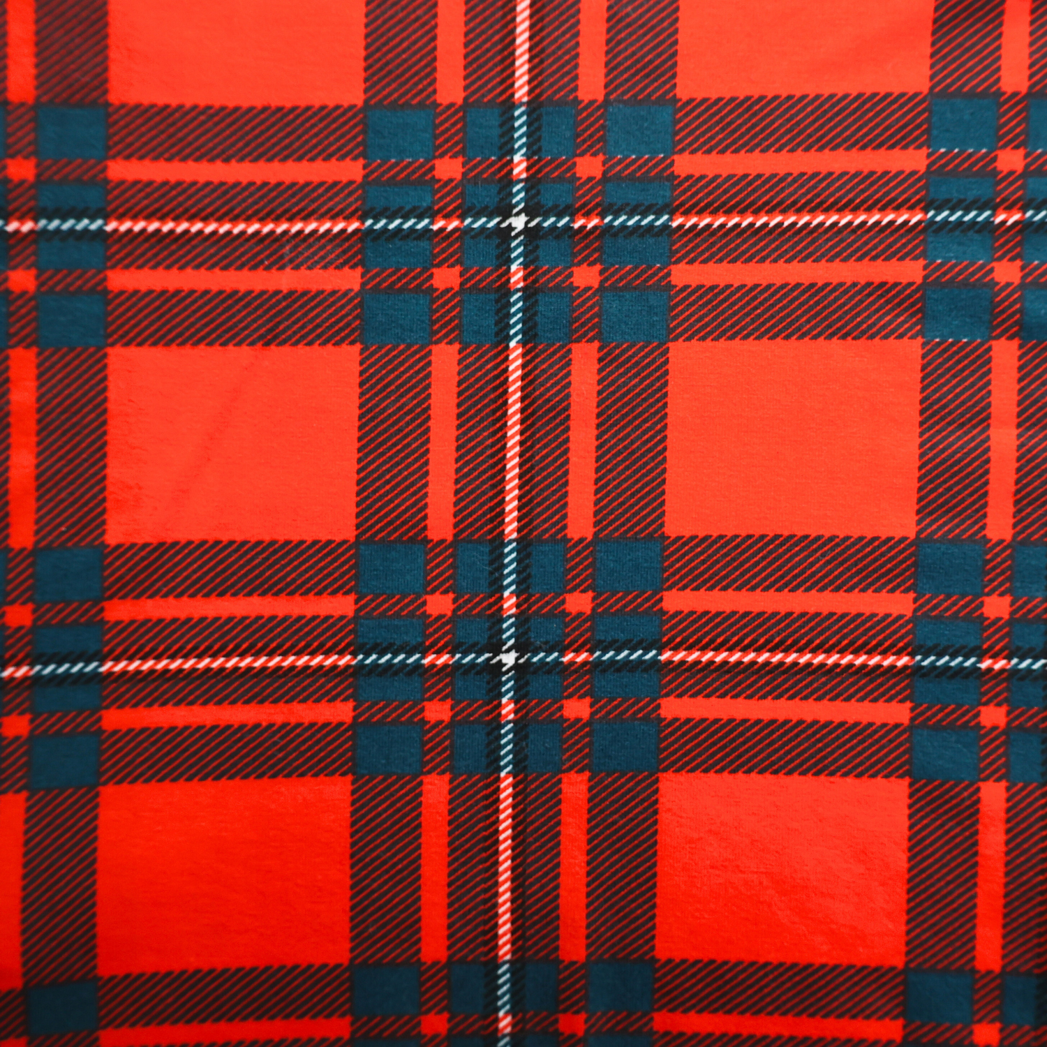 Bamboo Pyjama Long Set för kvinnor - Röd tartan