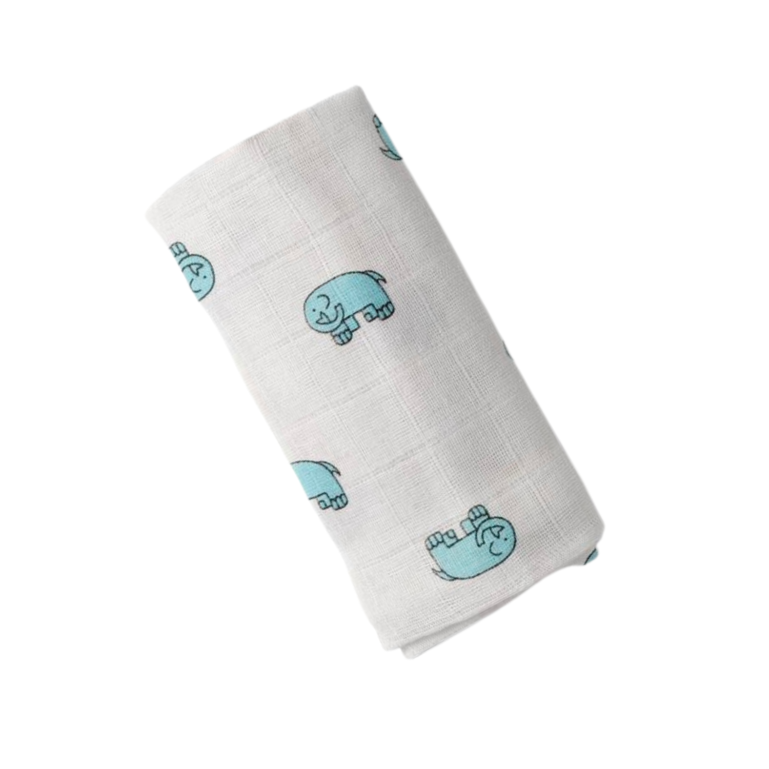 Elephant muslin swaddle blanket hot sale