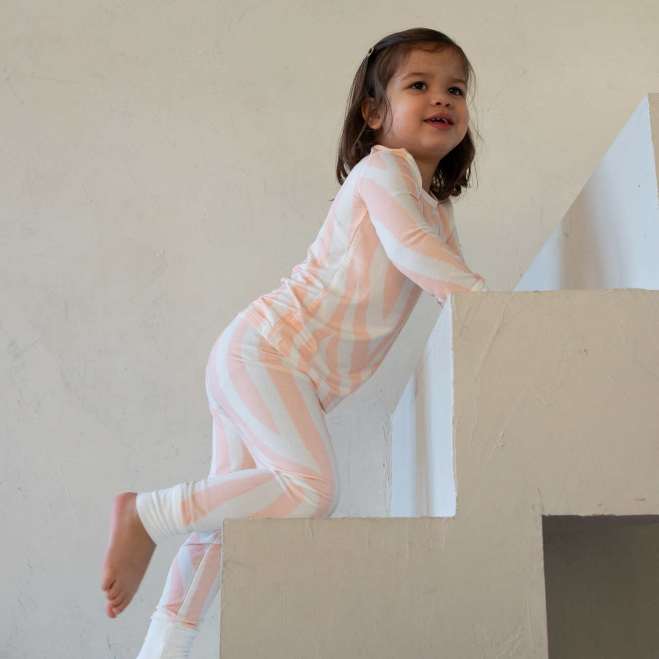 Детский комплект пижамы с принтом зебры