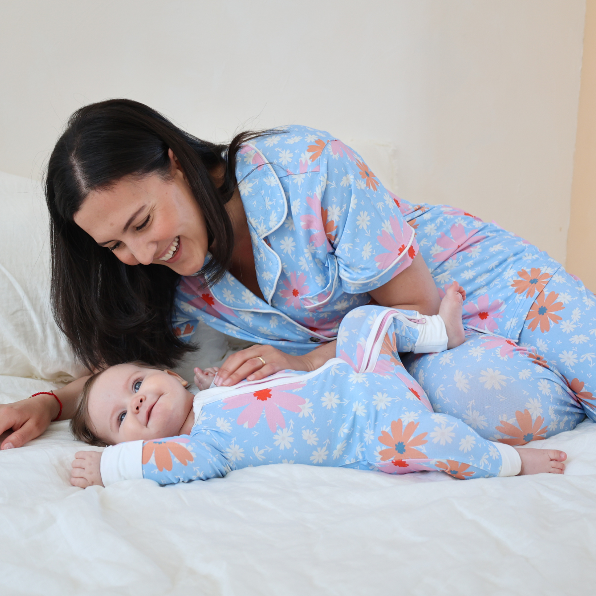 Bambus-Pyjama-Set für Frauen - Gänseblümchen
