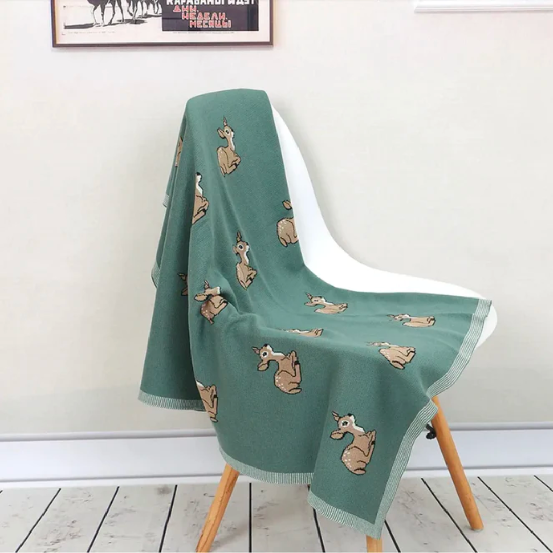 Green Bambi Blanket