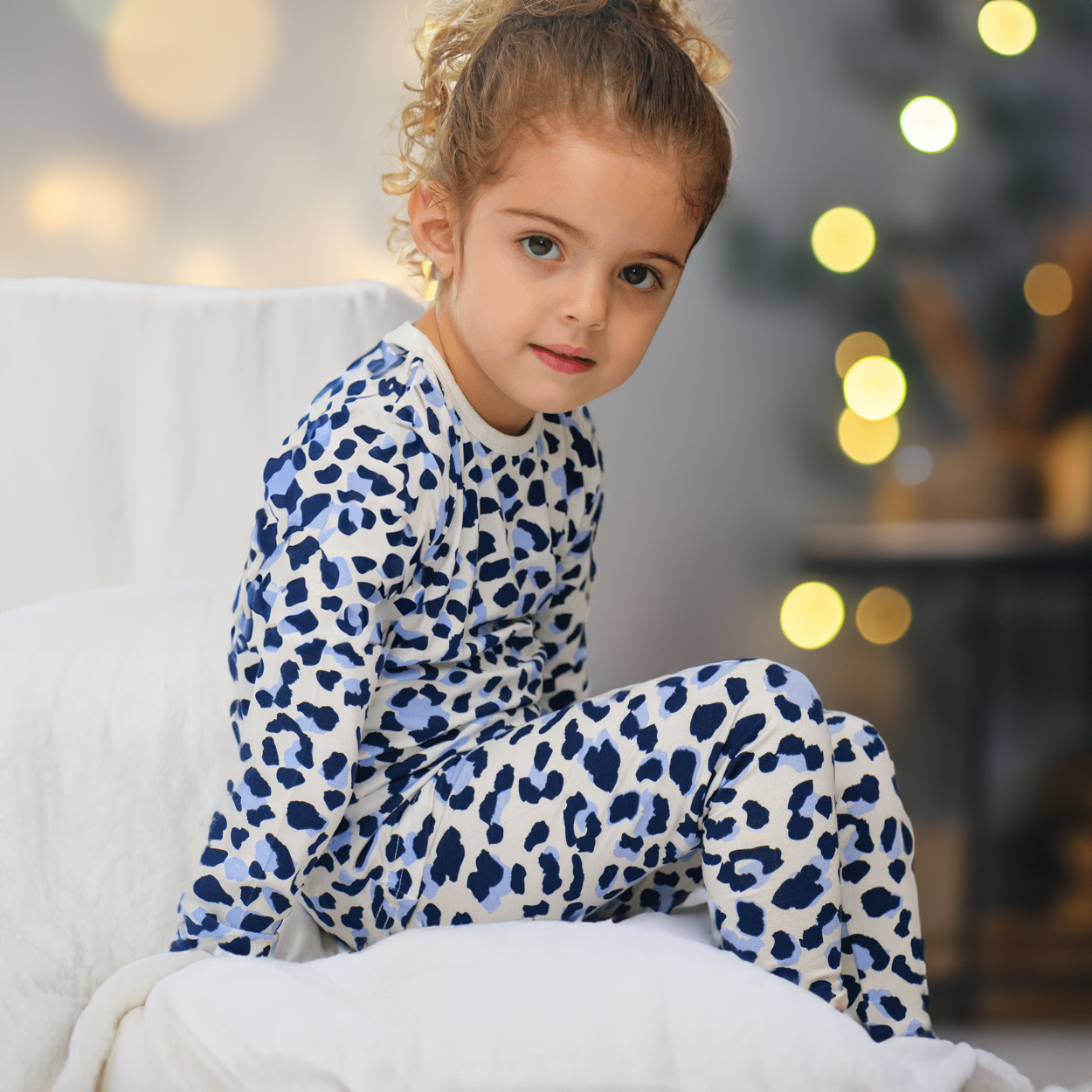 Ensemble de pyjama enfant - Léopard des neiges