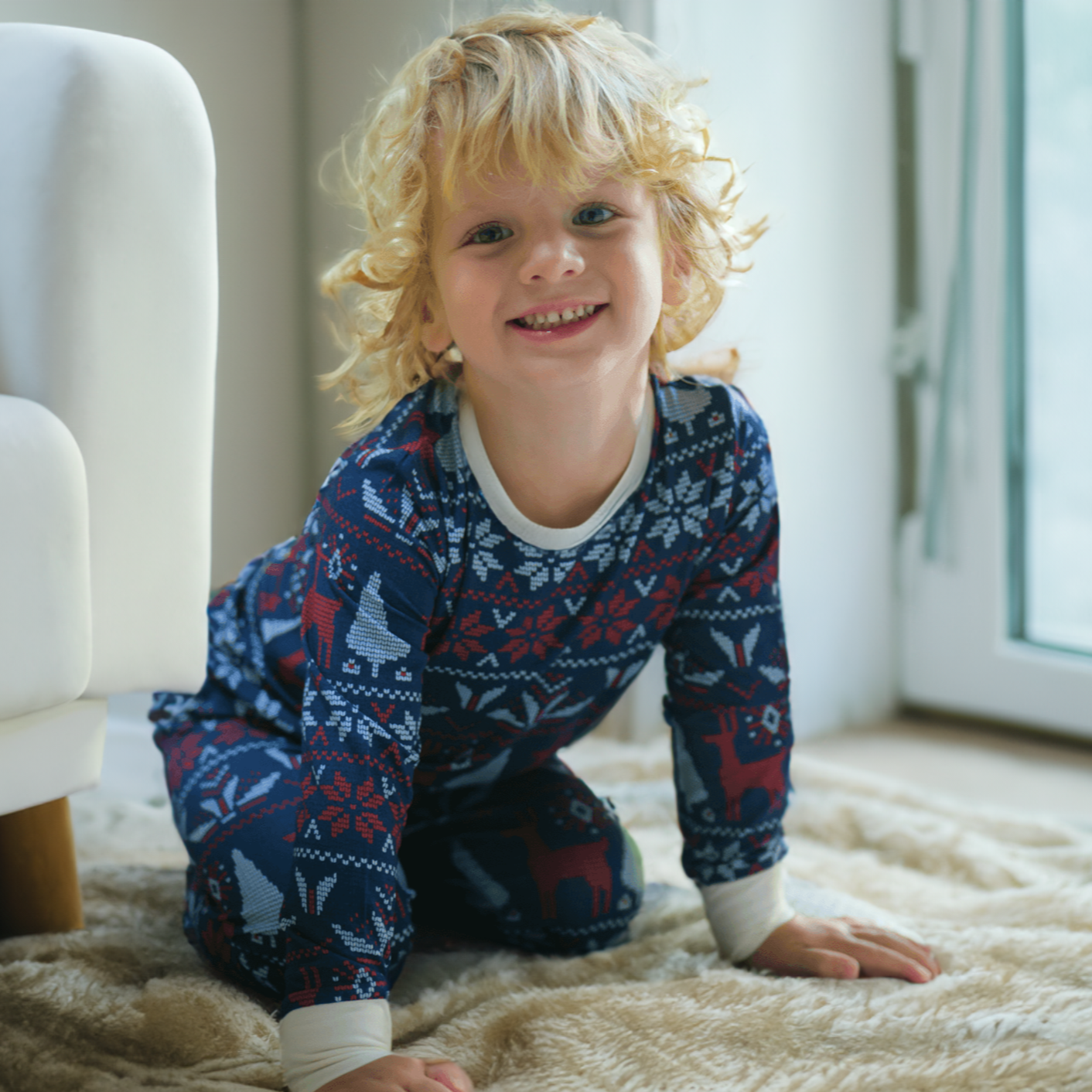 Pyjamas-set Fair Isle för barn