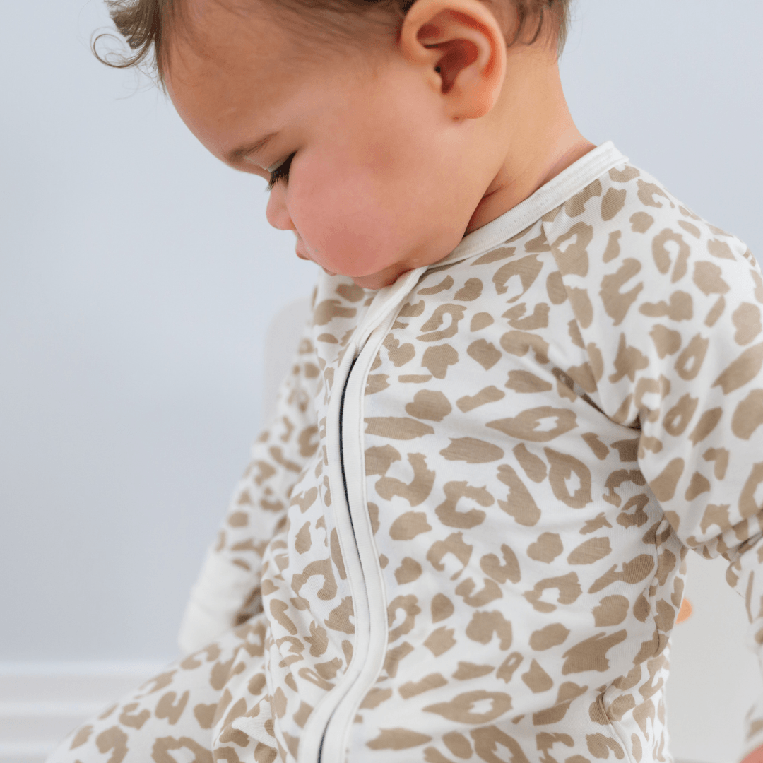 Leopard print 2025 baby grows