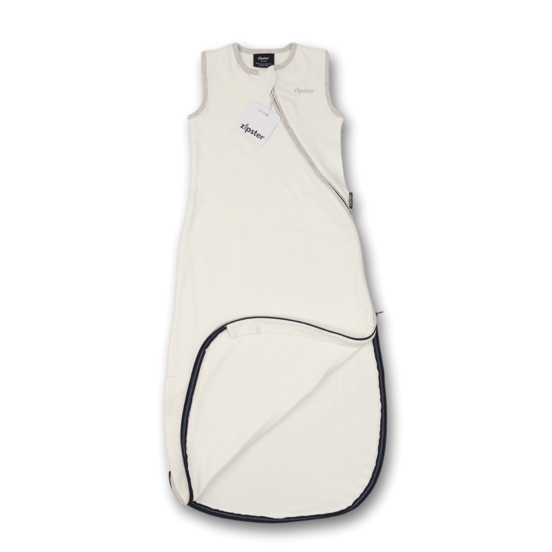 Bamboo Sleeping Bag 1.5 TOG - White - Zipster