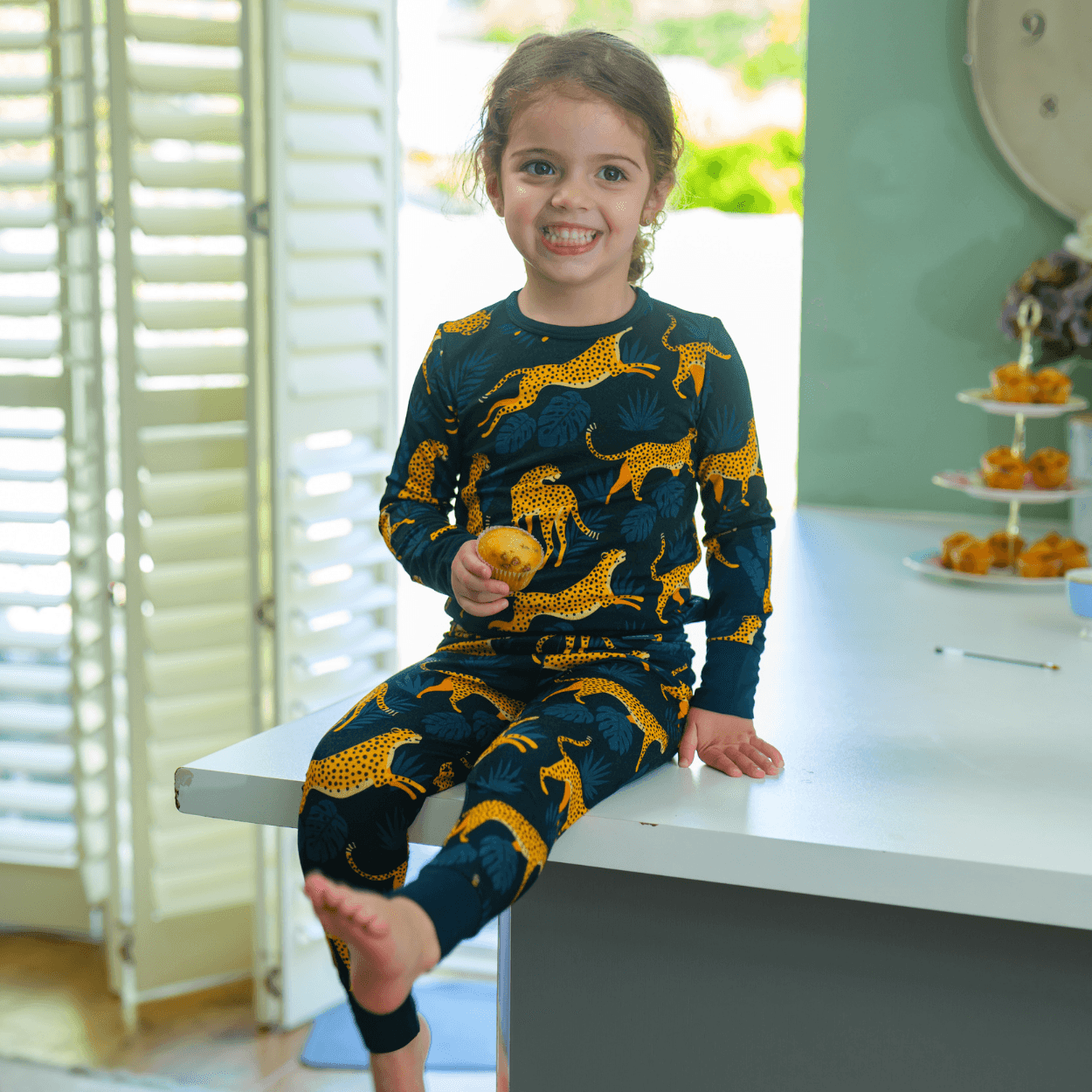 Two-piece matching pajama set in cute designs. Made from beautifully soft  bamboo.