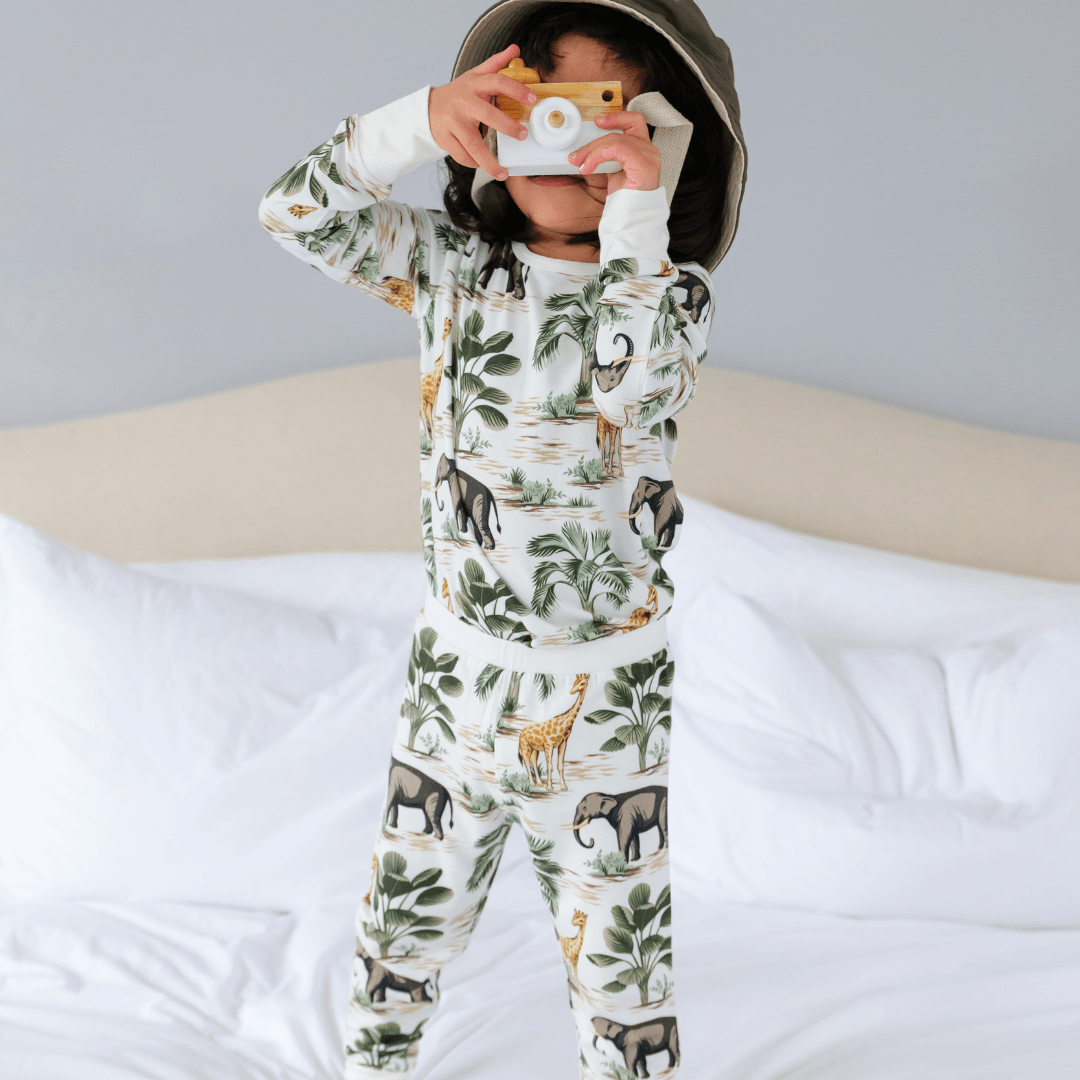 Jungle print pajamas hot sale