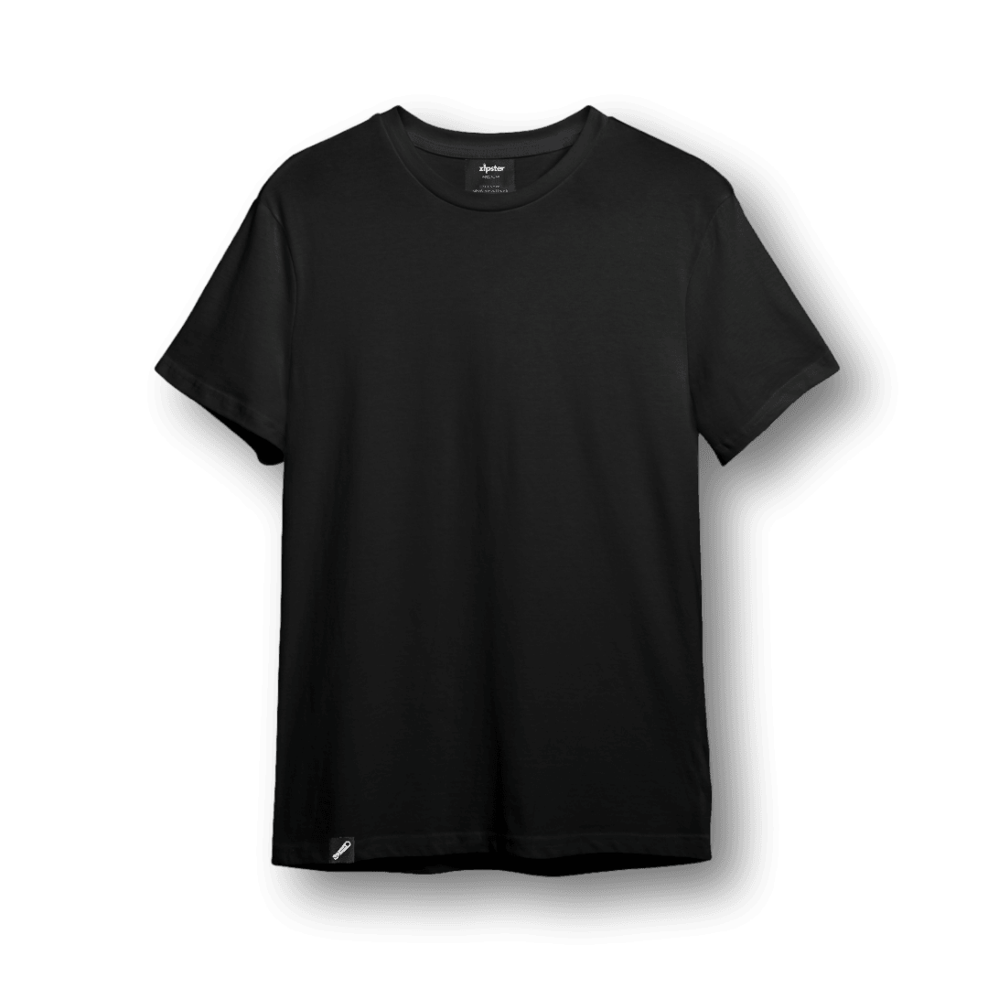Men's Black Bamboo T-Shirt - Zipster