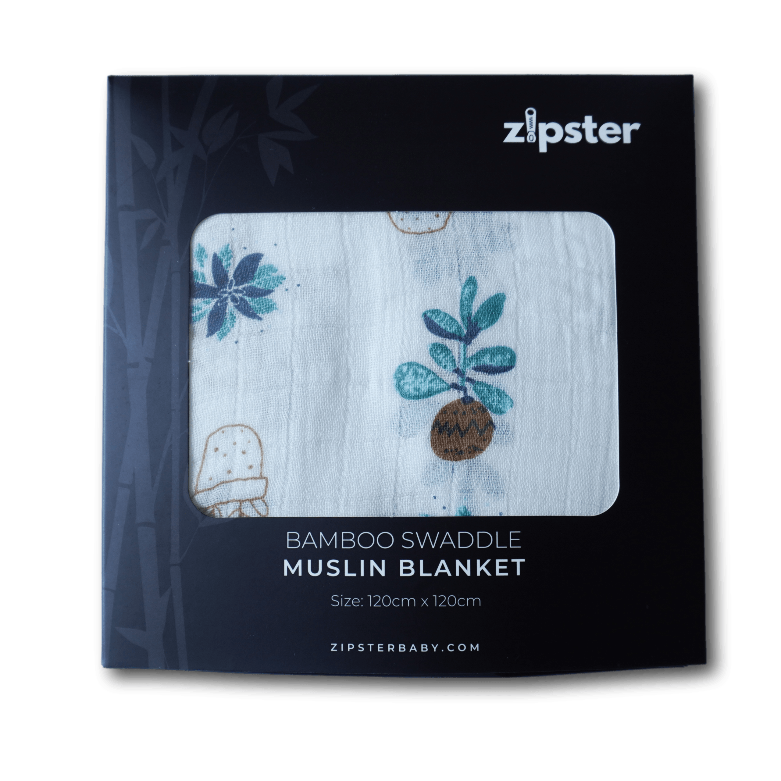 Plants Large Muslin Blanket - Zipster